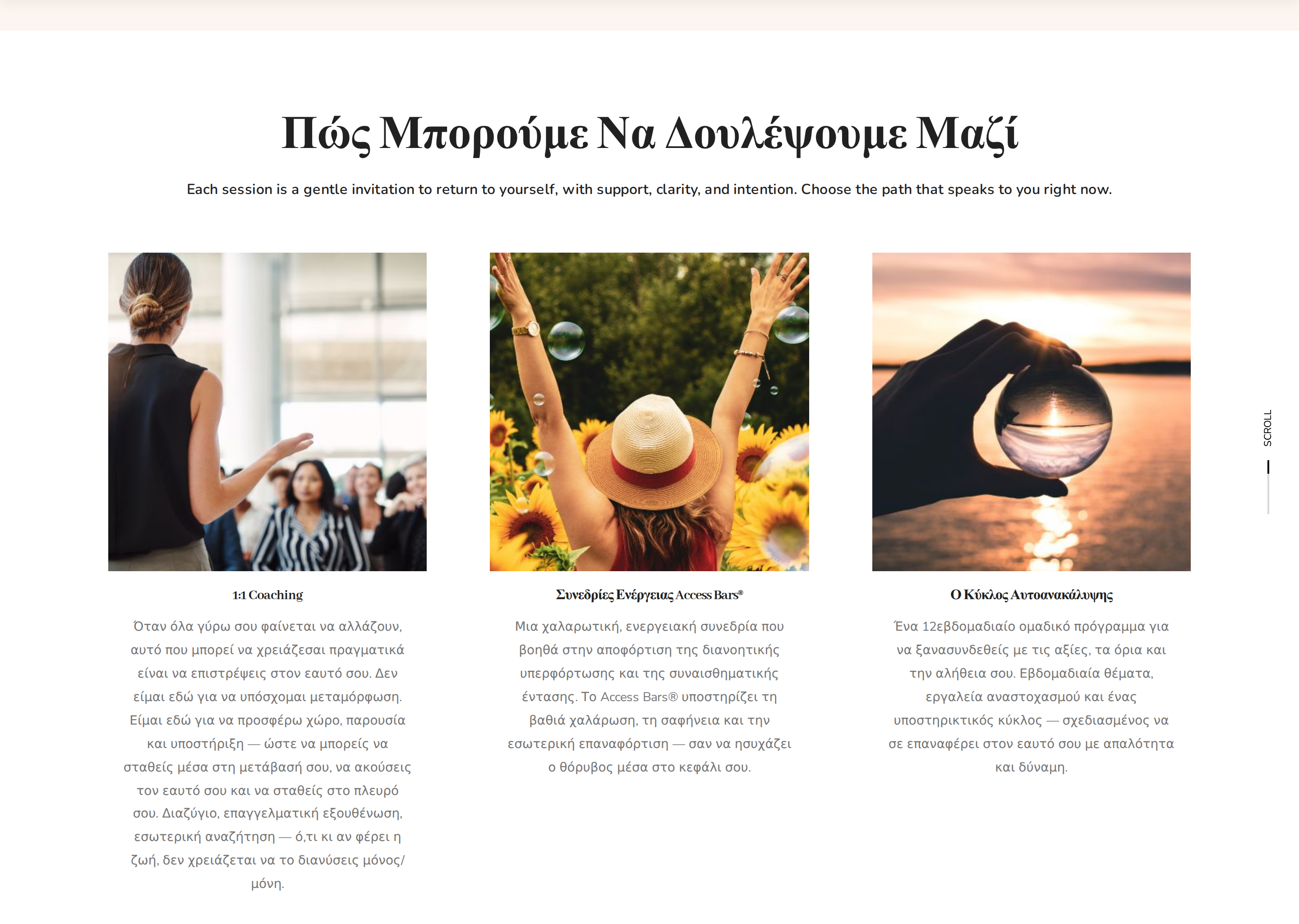Ek Neou Sýndesi Coaching Website gallery image