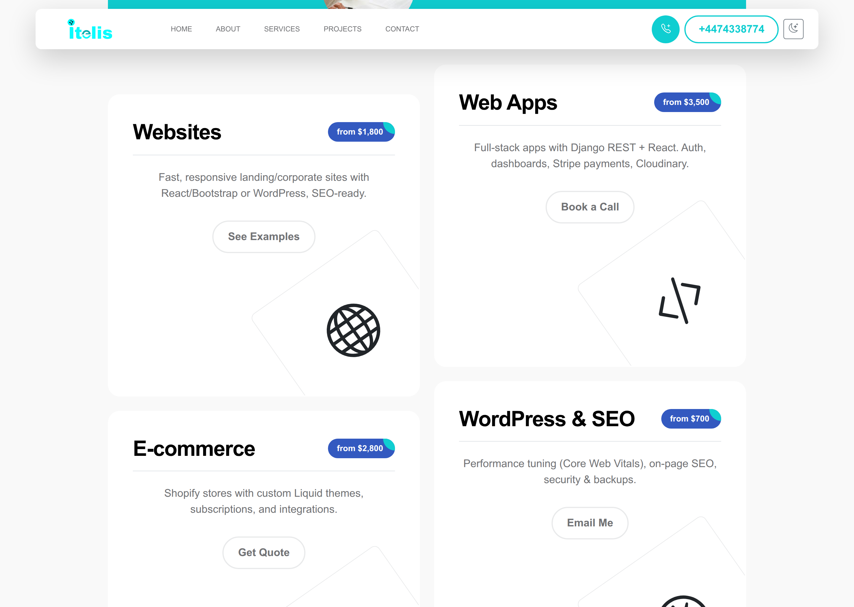 Exxotelis Personal Brand Website gallery image