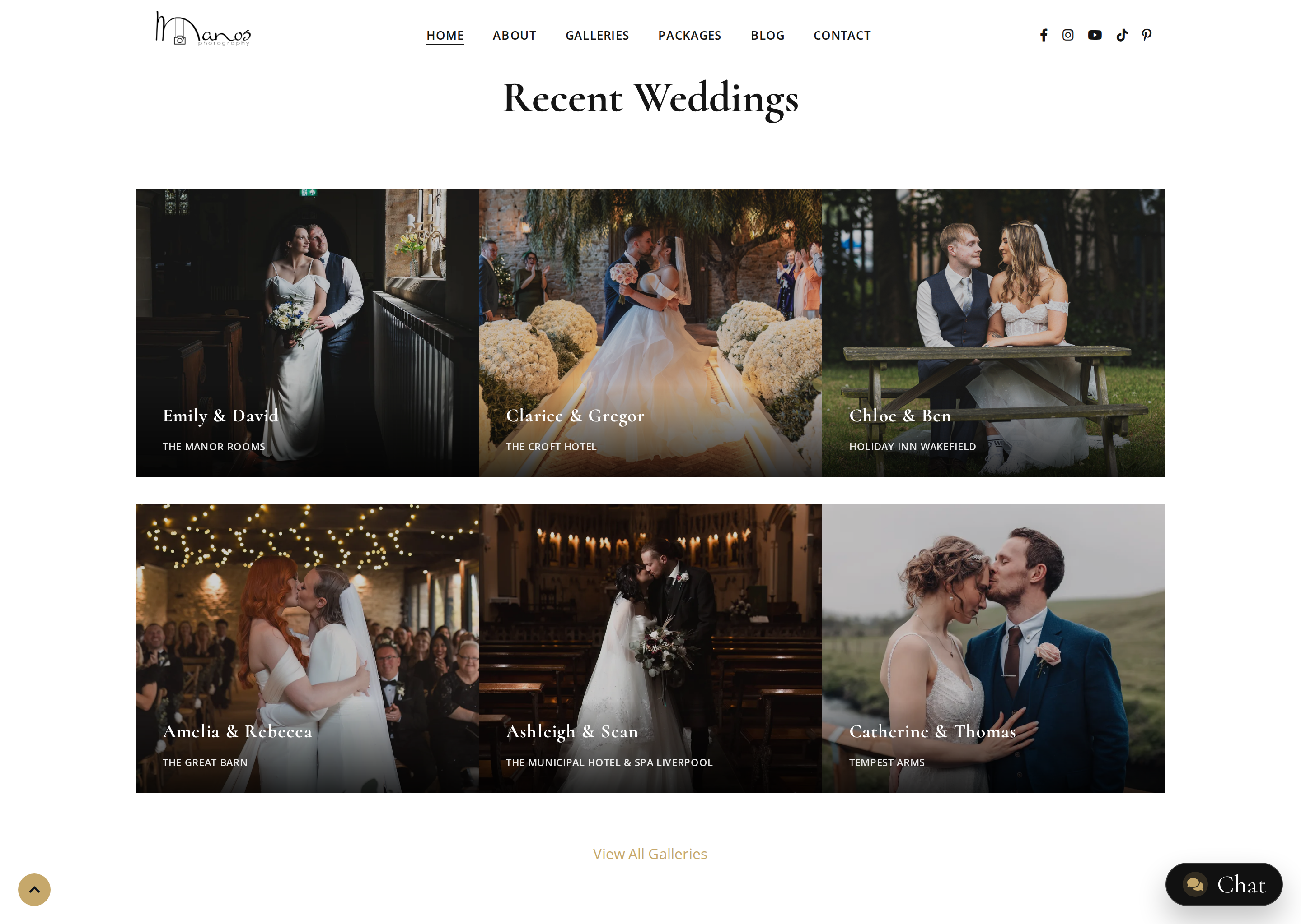 Manos Photography Wedding Portfolio Website gallery image