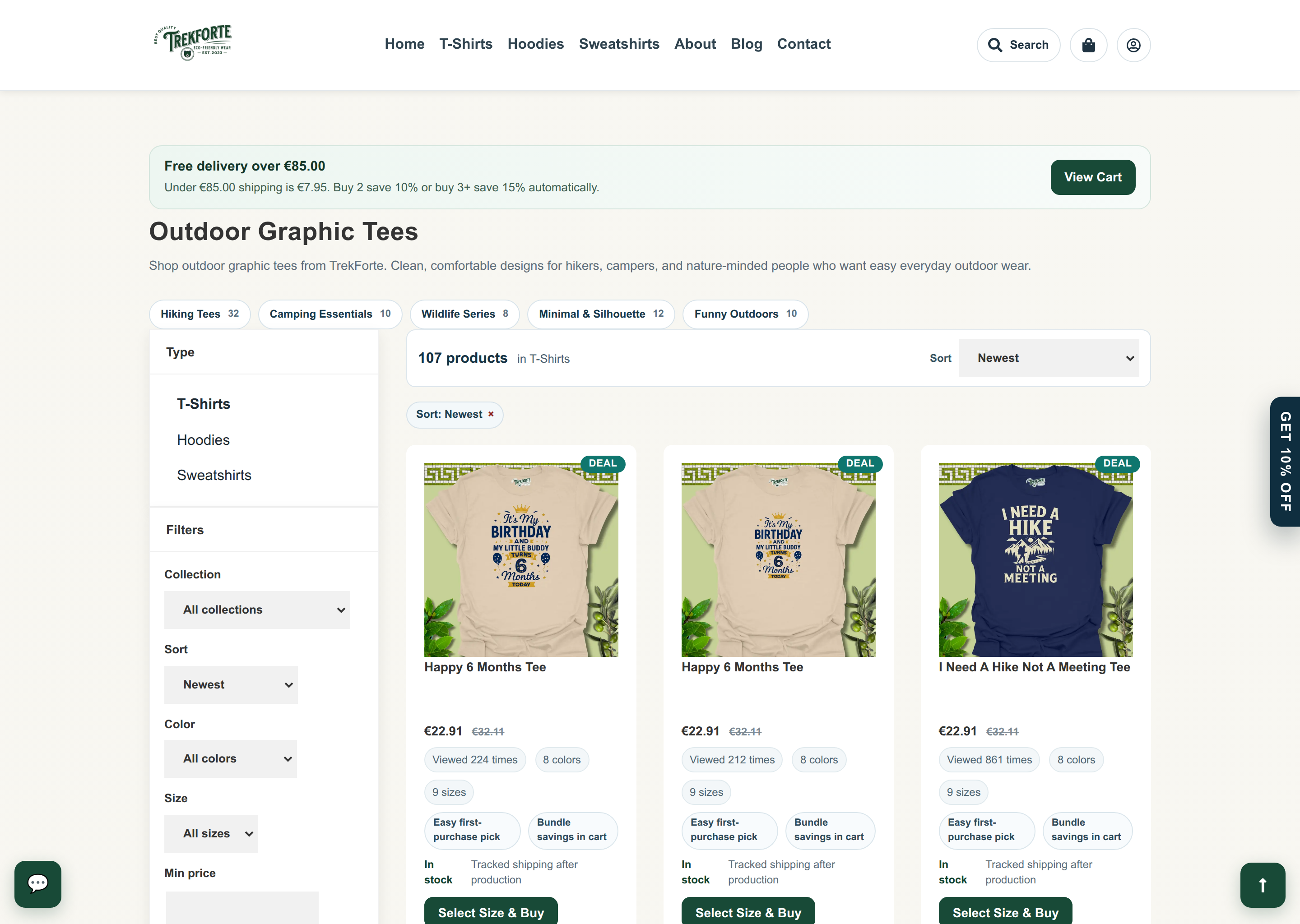 TrekForte E-commerce Store gallery image